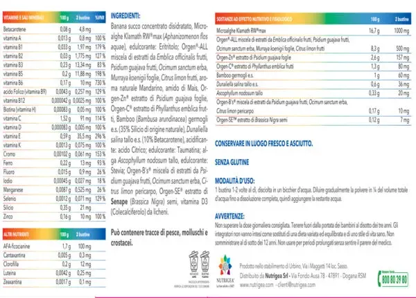 MultiNatural ® 30 bustine monodose – NUTRIGEA - immagine 2