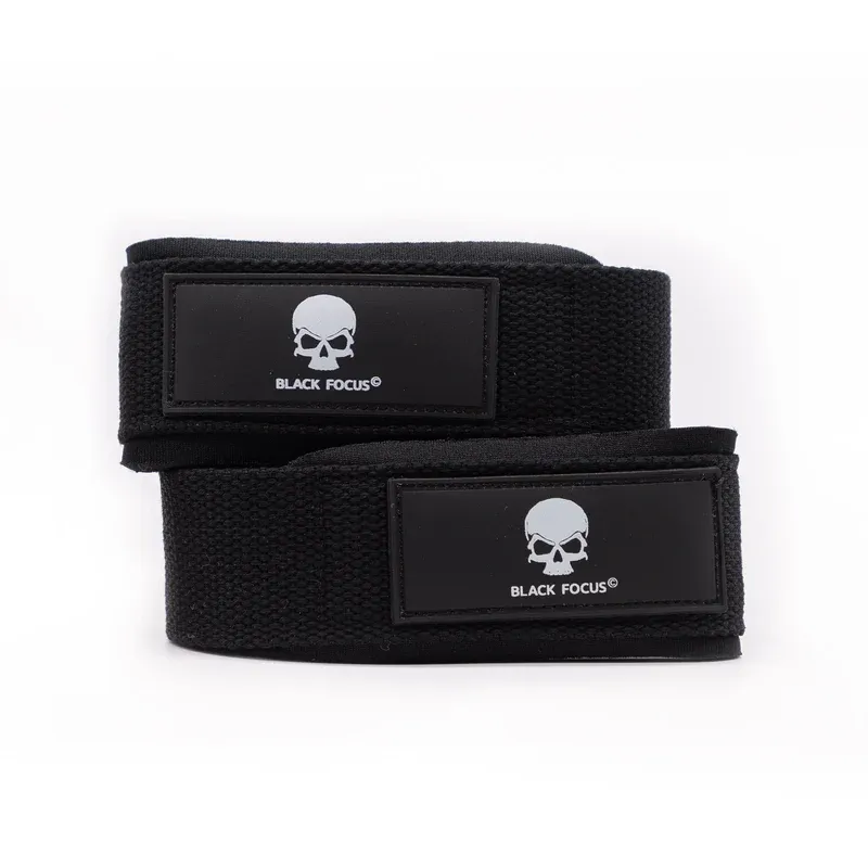 Premium Lifting Straps (fascia polsi) Nero – Black Focus - immagine 2